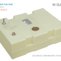 내장용 영구 연료탱크 12G 45 리터: 622mmL x 470mmW x 184mmH