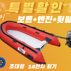 RIB-300S + 엔진(4.9hp,9.8hp,15hp) + 뒷딩기 세트