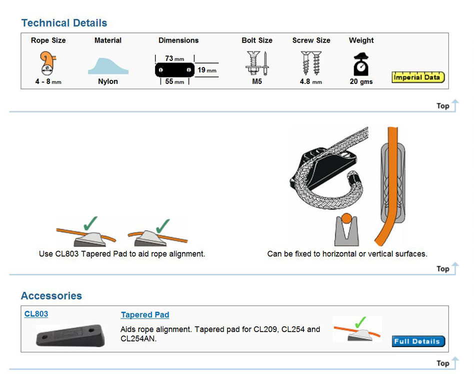 클램클리트 (4-8mm 로프용)