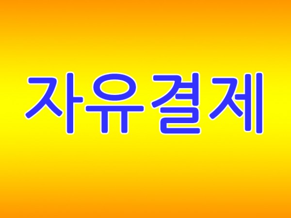 자유결제 일백만원(1,000,000원)