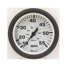 스피도미터 백색 55MPH (88KPH) 4인치 dia